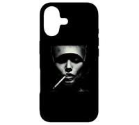 Mystic Smoker Abstract Female Face Portrait Case for iPhone 17
