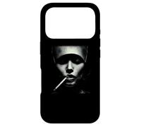 Mystic Smoker Abstract Female Face Portrait Case for iPhone 17 Pro