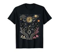 mystic snake moon and sun tarot card crystals aesthetic T-Shirt