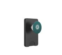 Mystic Spiral Sun Boho Celestial Dark Teal PopSockets PopWallet for MagSafe