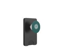 Mystic Spiral Sun Boho Celestial Dark Teal PopSockets PopWallet for MagSafe