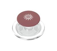 Mystic Spiral Sun Boho Celestial Dusty Rose PopSockets PopGrip for MagSafe