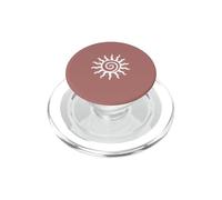 Mystic Spiral Sun Boho Celestial Dusty Rose PopSockets PopGrip for MagSafe