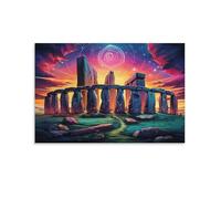 Mystic Stone Circle,1000 pieces,Jigsaw Puzzle Adult Stress Relief Game Educational Student Toy Children's Christmas Birthday Gift,26x38cm