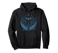 Mystic Sun And Moon Woman Boho Mystical Flowers Pullover Hoodie