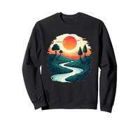 Mystic Sunset River Over Dreamy Hills Sky Sweatshirt