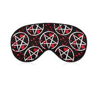 Mystic Symbols Viking Wiccan Pagan Pattern Sleep Mask Eye Eyepatch Eyeshade with Elastic Strap Cover Sleeping for Men Women Kids