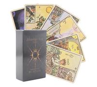 Mystic Tarot Reading Card Set, 78 Piece Fortune Interpretation Deck, Classic Symbol Oracle Cards for Intuitive Study, Portable Card Game for Home Parties Travel and Group Entertainment Experience