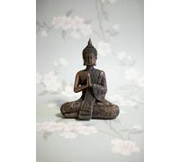 Mystic Thai Buddha Sculpture in Lotus Position Bronze Inspirational Gifting Bronze One Size