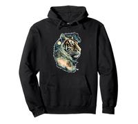 Mystic Tiger Spirit Forest Celestial Jungle Animal Art Pullover Hoodie
