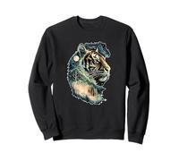 Mystic Tiger Spirit Forest Celestial Jungle Animal Art Sweatshirt