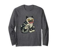 Mystic Tiger Spirit Korean Folk Art Style Long Sleeve T-Shirt