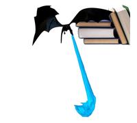Mystic Tome Nook - Miniature Bookends Decorative Bookends | Bookshelf, Illuminated In The Dark, Dragon, Enigma Elegance Desk, Floating Dragon Statue For,