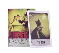 Mystic Travel Card, 78Pcs Board Game, Practical Card Aid, Functional Table Supply, Portable Game Accessory, 3.54x2.56 inches for Beginners Experts English Version Daily Routine