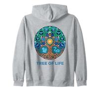 Mystic Tree of Life Yggdrasil Etz Chaim Arbor Vitae Zip Hoodie