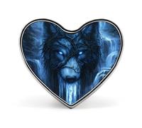 Mystic Tree Wolf Heart Brooch Cute Badge Lapel Pins