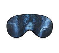 Mystic Tree Wolf Sleep Mask Lightweight Blindfold Eye Mask with Adjustable Strap for Men Women