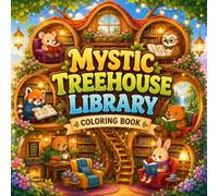 Mystic Treehouse Library Coloring Book: Cute Animal Reading Rooms, Cozy Forest Libraries, Tiny Treehouses and Fun Coloring Pages for Kids