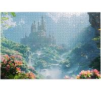 Mystic Valley Enchanted Castle Octane Art 500 Piece Wooden Jigsaw Puzzle, Home Decor 20.5x15 Inch