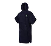 Mystic Velour Change Robe Poncho or Changing Robe Towel for Beach Watersports & Surfing - Night Blue - Unisex