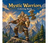Mystic Warriors: Epic Fantasy Coloring Book for Boys Ages 6 -12 Featuring Legendary Warriors, Brave Knights, Mighty Heroes and Samurai