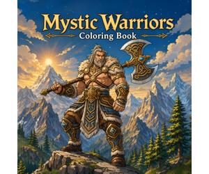 Mystic Warriors: Epic Fantasy Coloring Book for Boys Ages 6 -12 Featuring Legendary Warriors, Brave Knights, Mighty Heroes and Samurai
