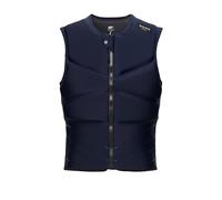 Mystic Watersports - Surf KiteSurf & Windsurfing Mens Block Front Zip Impact Vest Top - Navy - Zipper Lock - YKK Front