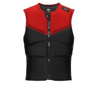 Mystic Watersports - Surf KiteSurf & Windsurfing Mens Block Front Zip Impact Vest Top - Red