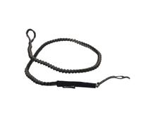 Mystic Watersports - Surf KiteSurf & Windsurfing Wing Waist Leash/Strap - Black - Lark's head connection