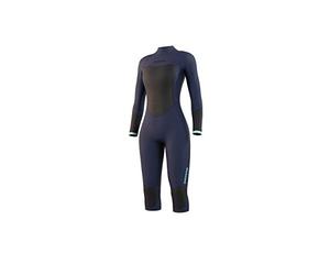 Mystic Watersports - Surf KiteSurf & Windsurfing Womens Brand 3/2mm Short Leg Wetsuit - Night Blue - Easy Stretch