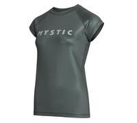 Mystic Watersports - Surf KiteSurf & Windsurfing Womens Star Short Sleeve Rash Vest Top - Dark Olive - UV Sun