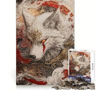 Mystic White Wolf Jigsaw Puzzles for Teenagers 1000 Piece Mental Toy Leisure Fun Premium Cut Thoughtful Gift (38x52cm)