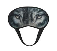 Mystic Wolf Composite Cloth Black Edge Eye Mask Men and Women with Elastic Band