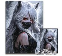 Mystic Wolf Guardian Jigsaws 1000 Pieces for Adults Paper Jigsaw Perfect for Christmas Halloween Easter New Year 1000 PCS(38x26cm)