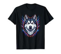 Mystic Wolf Husky Head Northern Alpha Spirit Power T-Shirt
