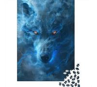 Mystic Wolf Spirit 1000 Piece Premium Cardboard Fantasy Digital Art Puzzle Bundle, Educational Challenge Adults, Stress Relief, Gift & Family Activity 70x50cm/1000pcs