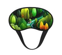 Mystic Wood Sleep Mask, Soft and Breathable Eye Mask, Elastic Band Design Suitable for Travel and Camping.