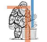 Mystic Woods with Bigfoot: 43 Calming Zentangle Designs for Mindful Coloring