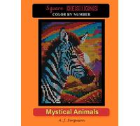 Mystical Animals Color by Number book - Premium paper