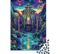 Mystical Asian Temple Jigsaw Puzzle for Adults, 1000 Pieces, 70x50cm/1000pcs, Quiet Home Activity, Evening Leisure And Puzzle Lovers
