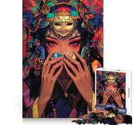 Mystical Asian Woman 1000 Piece Jigsaw Puzzles for Adults Jigsaw Brain Play Relax Mind Sharp Edge Premium Gift (38x26cm)
