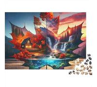 Mystical Autumn Landscape Jigsaw Puzzle 1000 Piece Jigsaw Puzzle for Adults 70x50cm/1000pcs