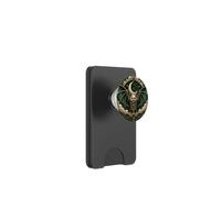 Mystical Bat Celestial Moon Gothic Fantasy Emerald Crystal PopSockets PopWallet for MagSafe