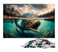 Mystical Being with Wings Jigsaw 1000 Piece Jigsaw Puzzle for Adults Educational Game Challenge Toy Secret Santa Gifts 1000 PCS(75x50cm)