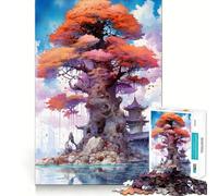 Mystical Big Tree 1000 Pieces Jigsaws Adults Puzzles Gifts Mind Game Toy Bonding Time Neat Cut Bday Surprise (50x75cm)