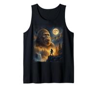 Mystical Bigfoot Sasquatch Spirit Howling at The Moon Nature Tank Top