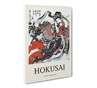 Mystical Bird By Katsushika Hokusai Canvas Print | Gallery Wrapped 30mm Frame Wall Art | 20x14 inches | Ready to Hang | Asian Animals Picture | Living Room Bedroom Lounge Office