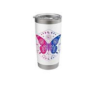 Mystical Bisexual Butterfly with Celestial Moon Magic Stainless Steel Insulated Tumbler