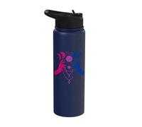 Mystical Bisexual Hands with Moon and Crystal Magic Stainless Steel Insulated Water Bottle