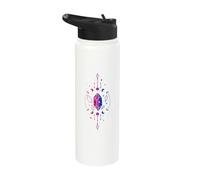 Mystical Bisexual Pride Crystal with Cosmic Energy Stainless Steel Insulated Water Bottle